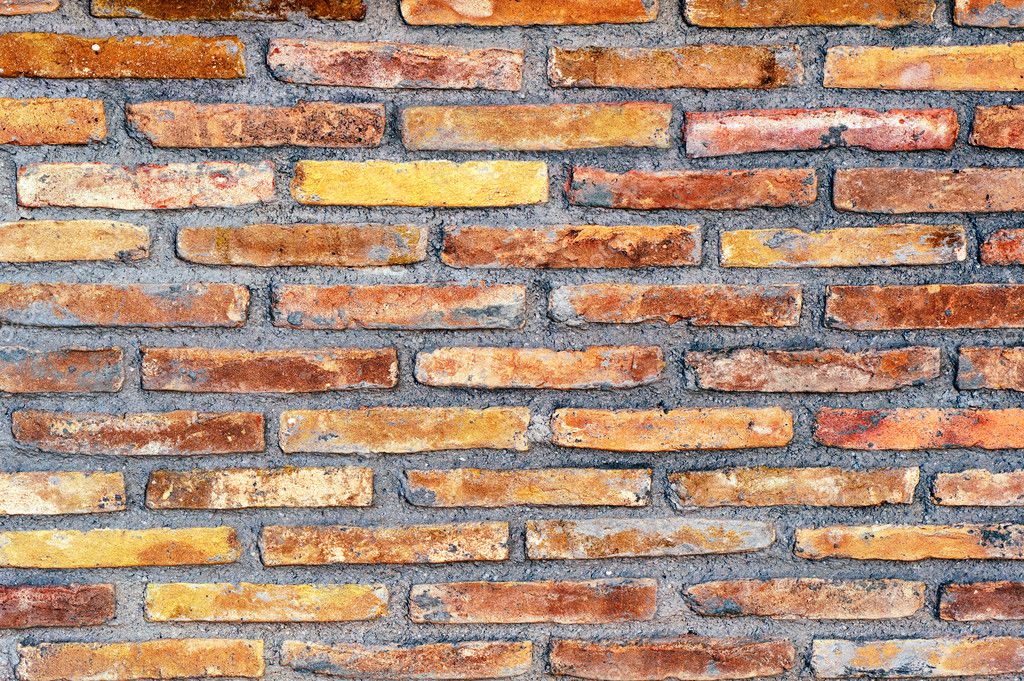 高度纹理多彩色的墙 — 图库照片#3411765