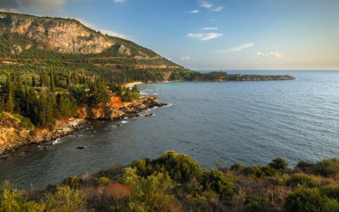 Seascape in Mani, Greece clipart