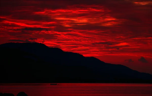 Red Lava Sky — Stock Photo, Image