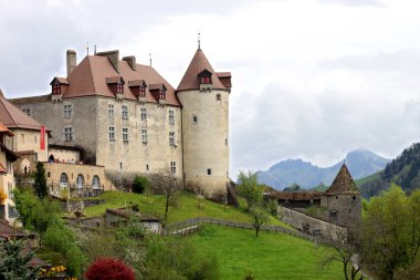 THE CASTLE OF GRUYERES (SWITZERLAND) clipart