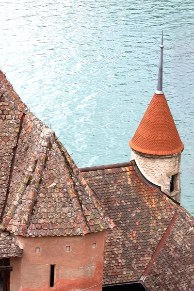 Schloss chillon am Ufer des Genfer Sees — Stockfoto