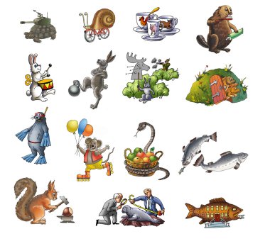 The various animals_1 clipart