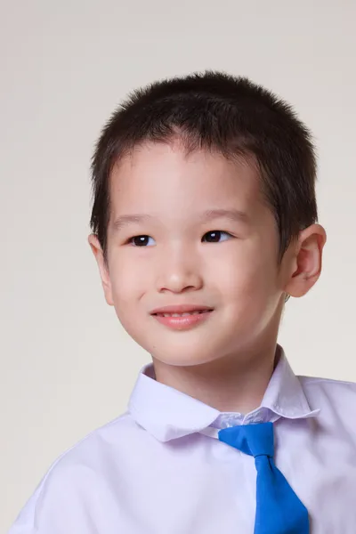 Przystojny szkoły azjatycki chłopiec Obraz Stockowy