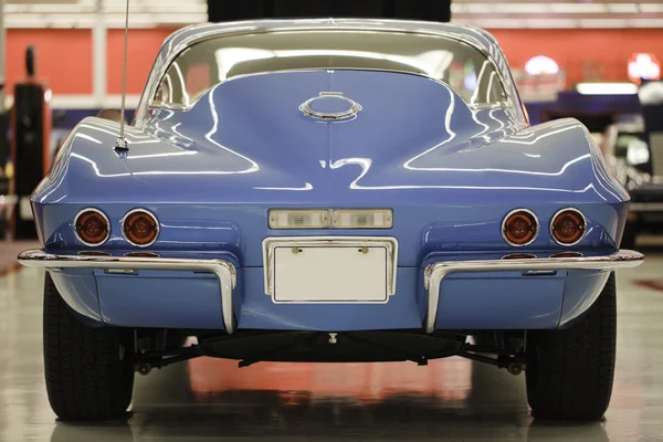 Vintage blå Corvette Stockfoto