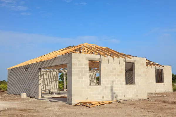 Nuova costruzione della casa — Foto Stock