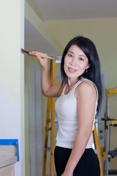Asiatico donna contractor — Foto Stock