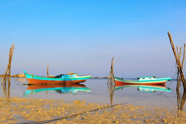 Balıkçı tekneleri, belitung Adası Endonezya — Stok fotoğraf