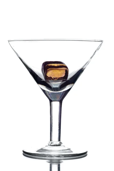 Vidro de martini vazio — Fotografia de Stock