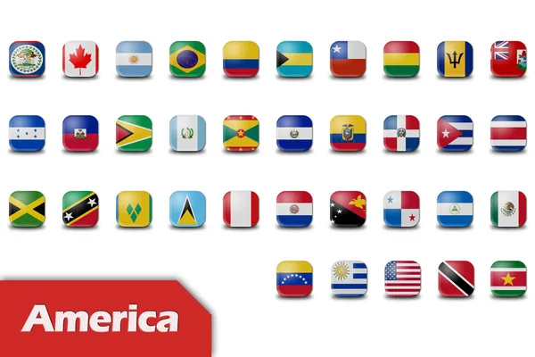 Botones de bandera americana — Foto de Stock