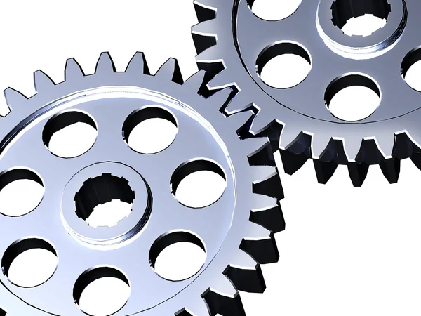 stock image Steel cogwheels