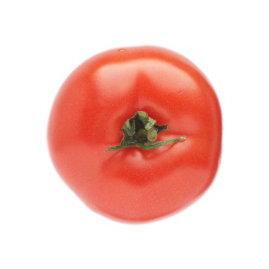 Beyaz arka plan üzerinde izole taze kırmızı domates. sığ dof, focu