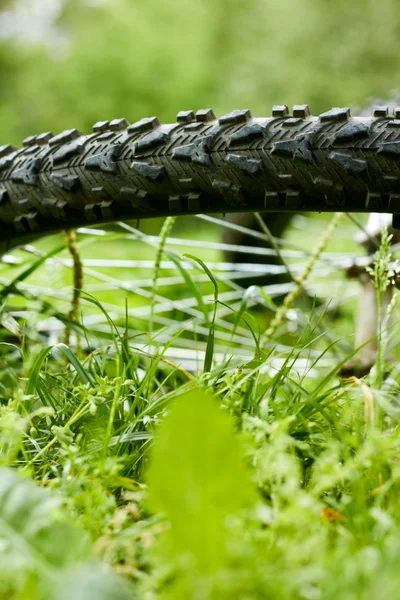 stock image Bicycle tyre tread close-up