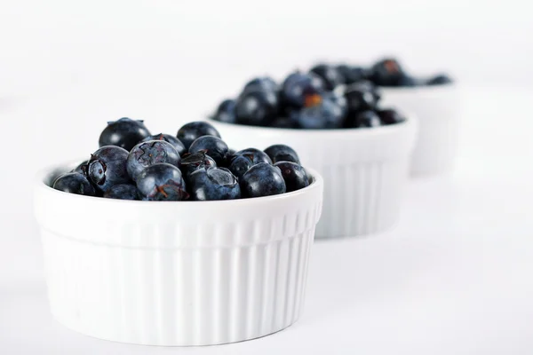 Stock image Fresh blueberries in a row