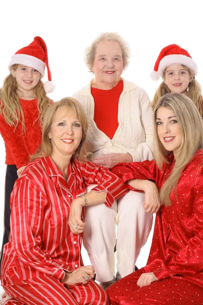 Christmas with the girls vertical — Stock Photo, Image