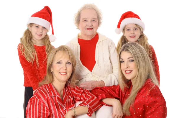 Kerstmis met de meisjes — Stockfoto