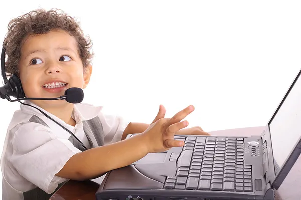 Toddler technical problems — Stock Photo, Image