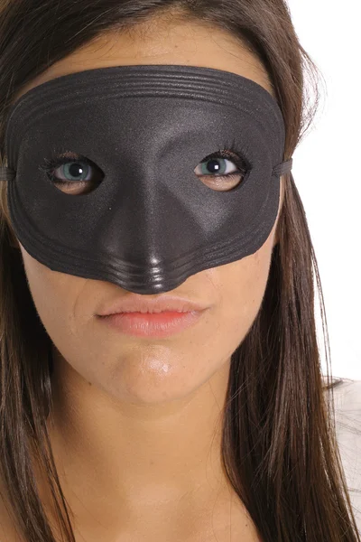 Maskovaná žena — Stock fotografie