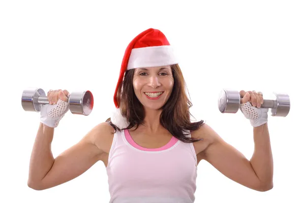 Záběr zdravé fitness vánoční — Stock fotografie