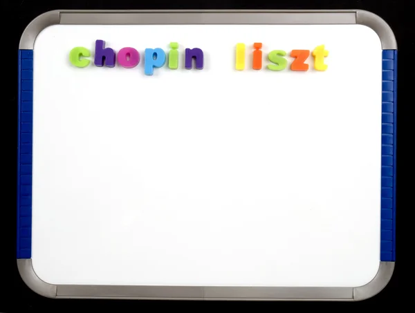 stock image Magnetic Board - chopin liszt