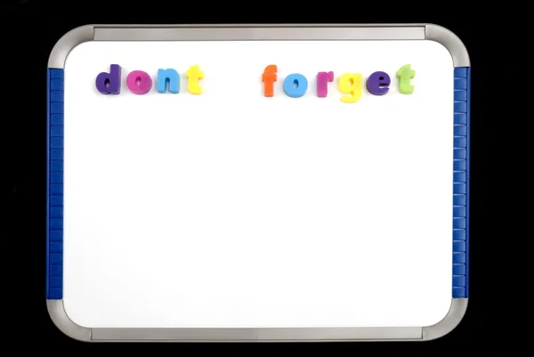 Dont Forget on Magnetic Board — Stock Photo, Image