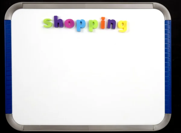 Magnetiska board - shopping — Stockfoto