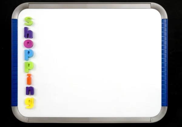 Magnetic board - shopping vertical — Stock Photo, Image