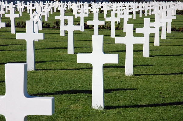 Cemitério de guerra americano — Fotografia de Stock