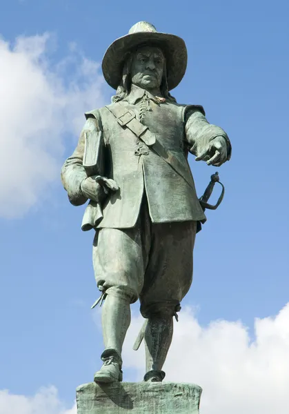 Oliver cromwell staty — Stockfoto