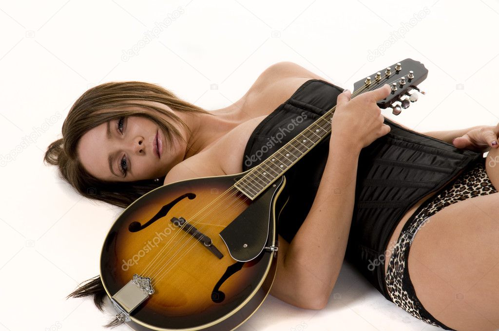 Sexy Girl with Mandolin