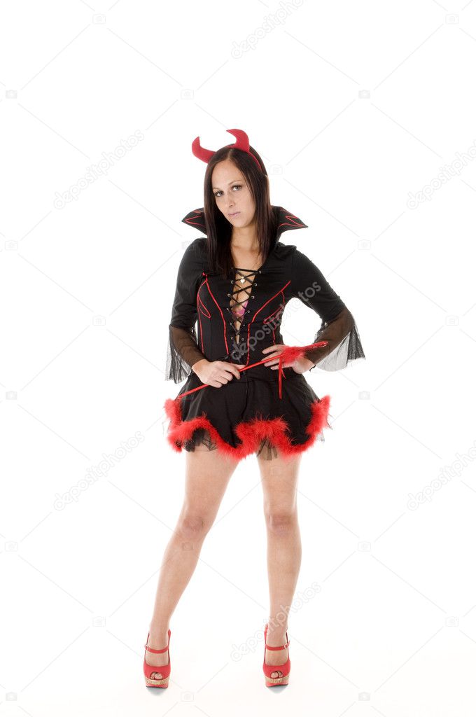Sexy woman in Devil Costume