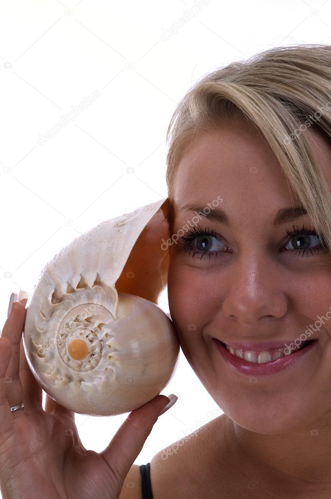 Girl Listening to Shell