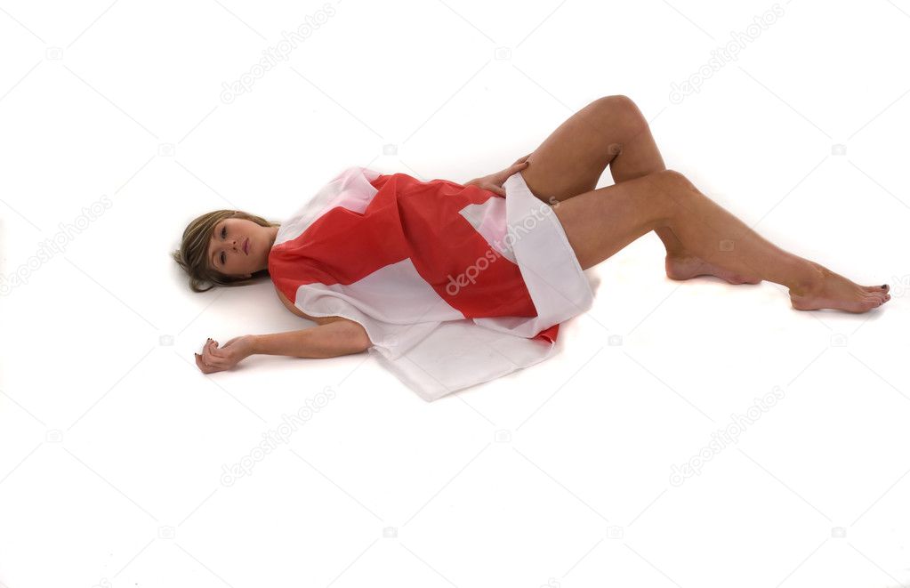 England Supporter Lying Down