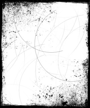 Grunge Frame with Scratches clipart