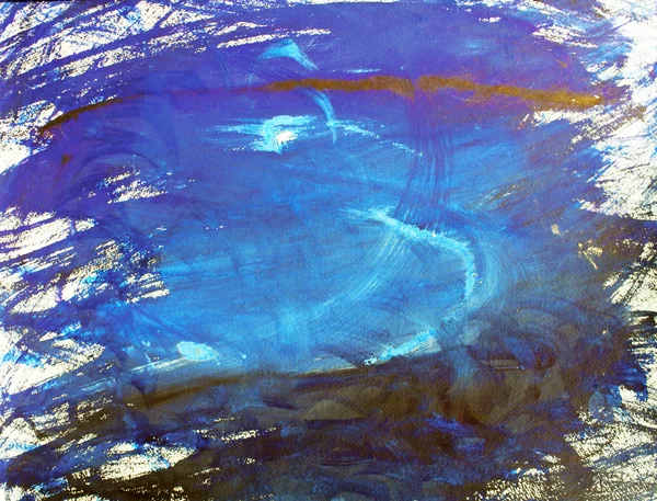 Mavi alan su sanat — Stok fotoğraf