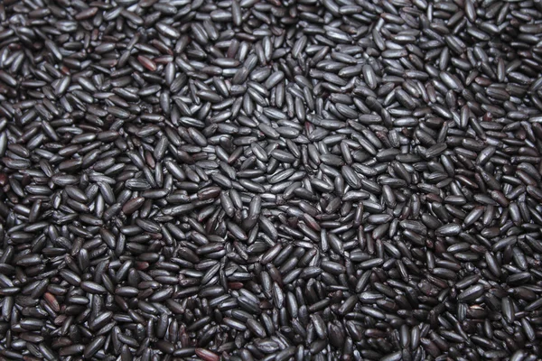 Fundo de arroz roxo preto — Fotografia de Stock