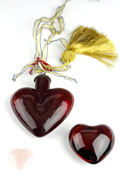 Three Shiny Hearts — Stock Photo, Image