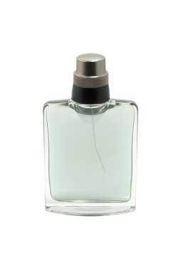 şişe parfüm beyaz gri izole