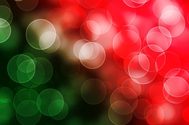 Abstract bokeh green red shiny background clipart