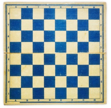 Old dirty retro chess board clipart