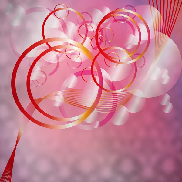 グラマーなスタイルの背景をピンクの円 — ストック写真