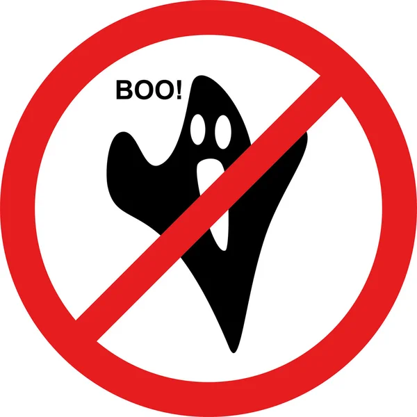 stock vector Now ghosts sign. Boo!
