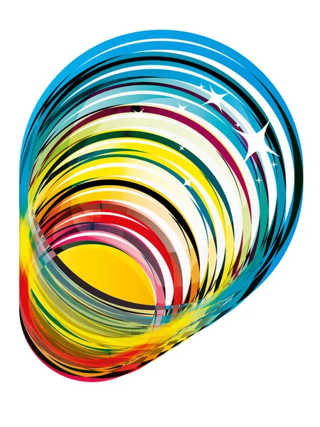 Funky vecteur de verre coloré — Image vectorielle