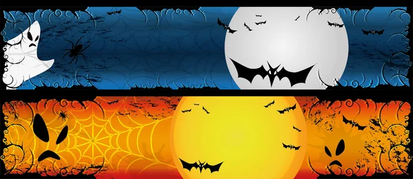 Halloween bannery sada — Stockový vektor