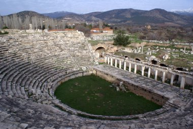 Theatre and ruins clipart