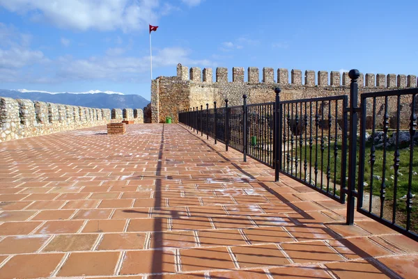 Brick wall of castle — Stock Photo, Image