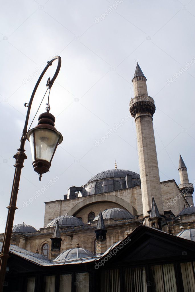 Mosque and lamp