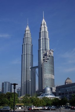 Two towers in the center of Kuala-Lumpur clipart