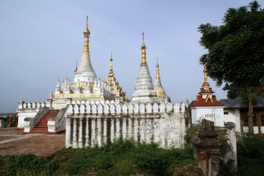White stupas clipart
