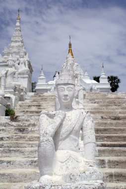 Staircase and pagoda clipart