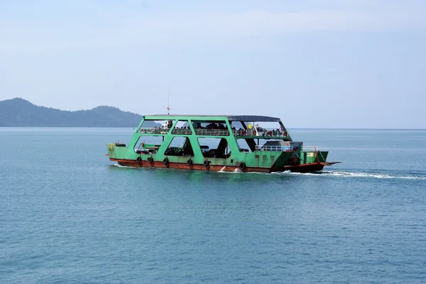 Green ferry — Stock Photo, Image